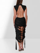 Ephigenie Sleeveless Cutout Bandage Midi Dress