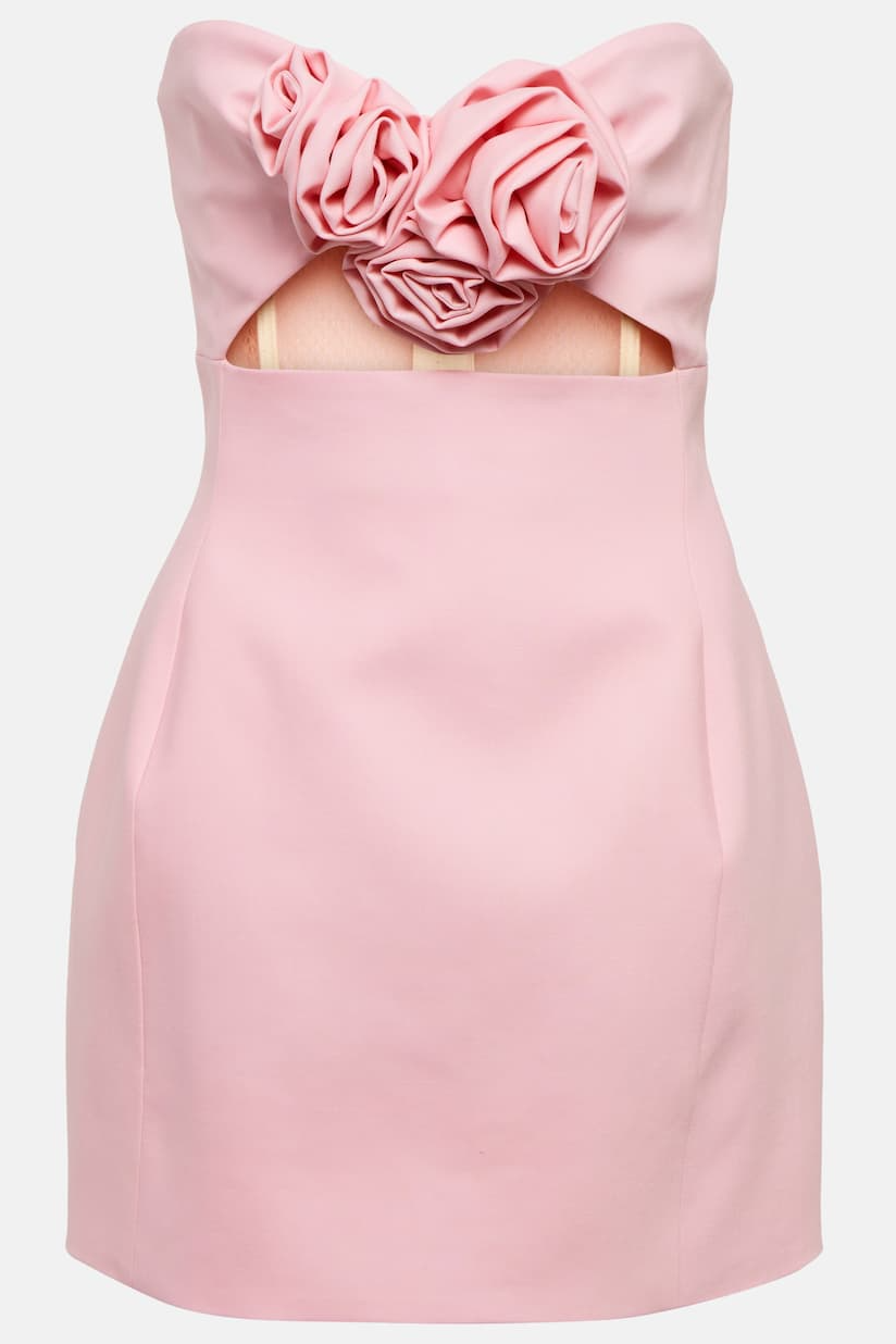 Vix Strapless Cutout Mini Dress In Pink