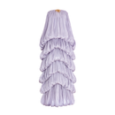 Hylrek Strapless Tiered Maxi Dress In Lilac