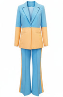 Innerva Colorblock Suit In Blue