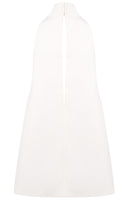 Faelyra Halter Cut Out Detail A Line Mini Dress In White