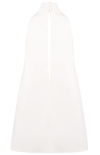 Faelyra Halter Cut Out Detail A Line Mini Dress In White