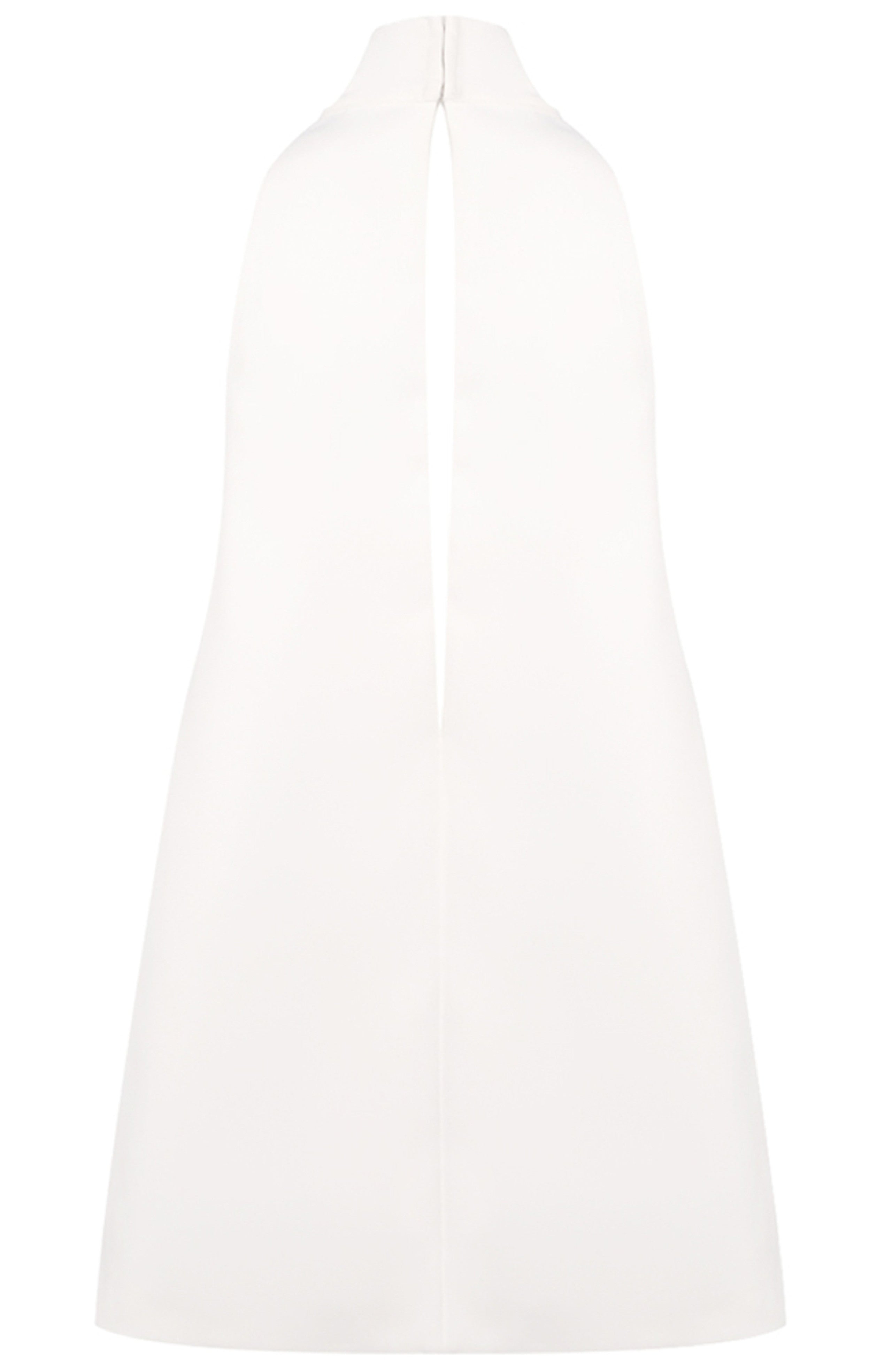 Faelyra Halter Cut Out Detail A Line Mini Dress In White