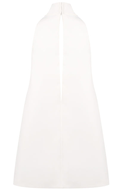 Faelyra Halter Cut Out Detail A Line Mini Dress In White