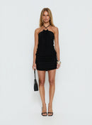 Tyriona Draped Ring Detail Mini Dress