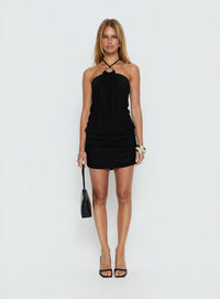Tyriona Draped Ring Detail Mini Dress