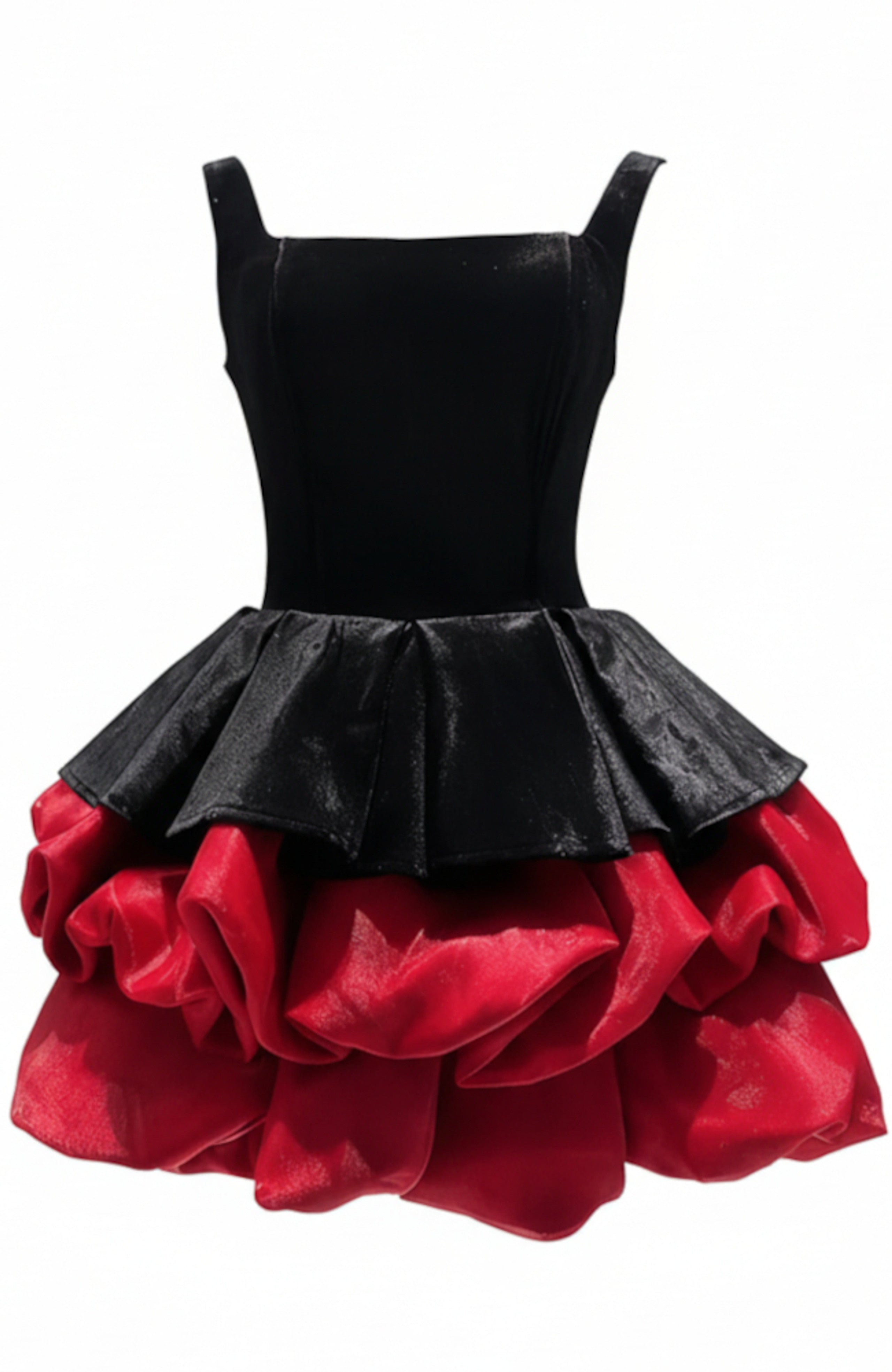 Ulyria Puff Corset Velvet Mini Dress