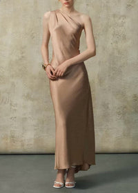Vevionx One Shoulder Maxi Dress