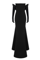 Vicky Floral Gloves Mermaid Maxi Dress