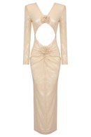 Arielle Floral Sequin Midi Dress