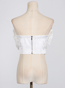 Caitlin 3D Flower Top In Red