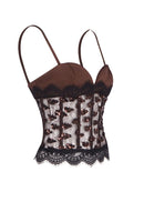 Raevyra Sequin Lace Corset Top