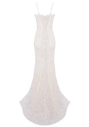 Daelorin Lace Corset Maxi Dress In White