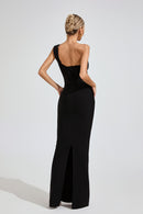 Makula Shoulder Bandage Maxi Dress In Black
