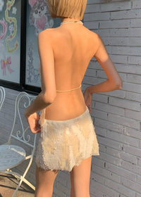 Pyralis Sequin Halter-Neck Two-Piece Set