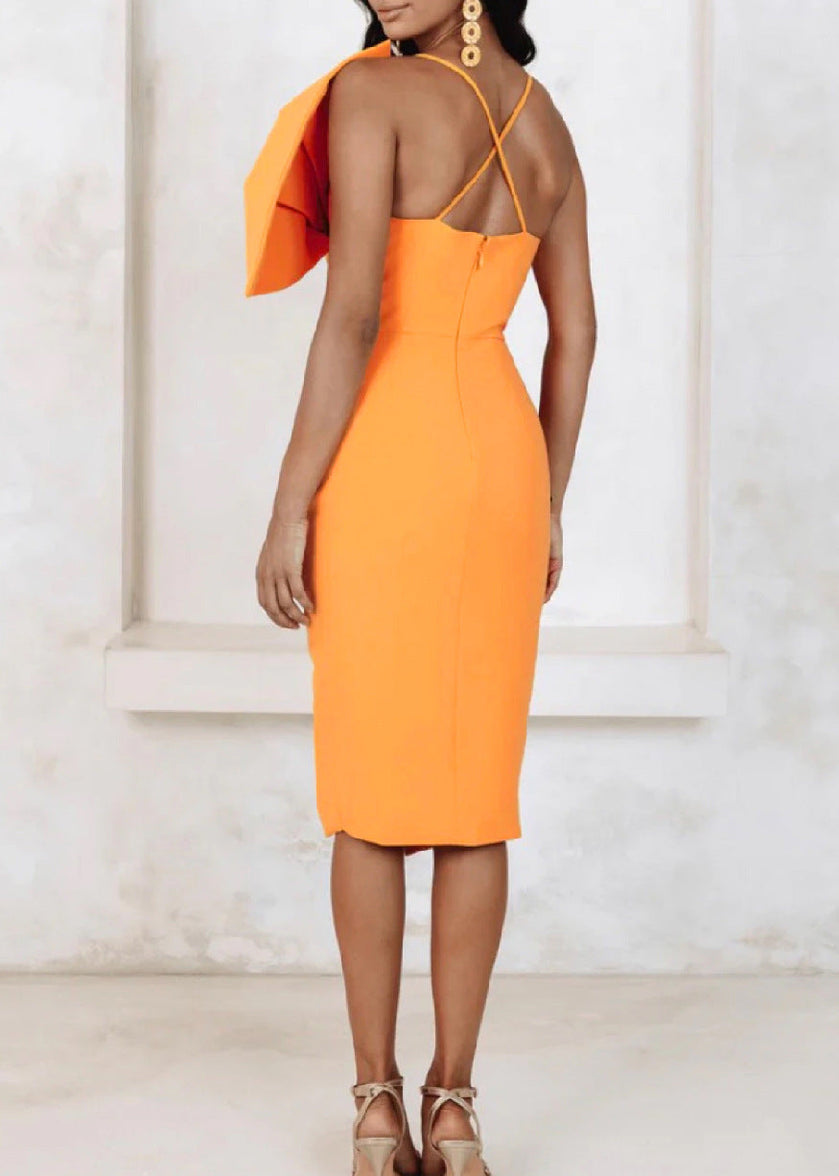 Asthenor Bow Detail Midi Dress