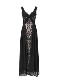 Lodovico Sleeveless Embroidered Maxi Dress