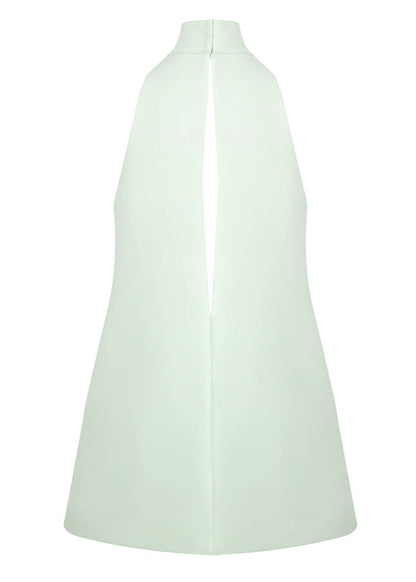 Faelyra Halter Cut Out Detail A Line Mini Dress In Mint Green