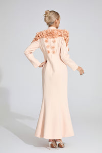 Jelia Long Sleeve Flower Maxi Dress