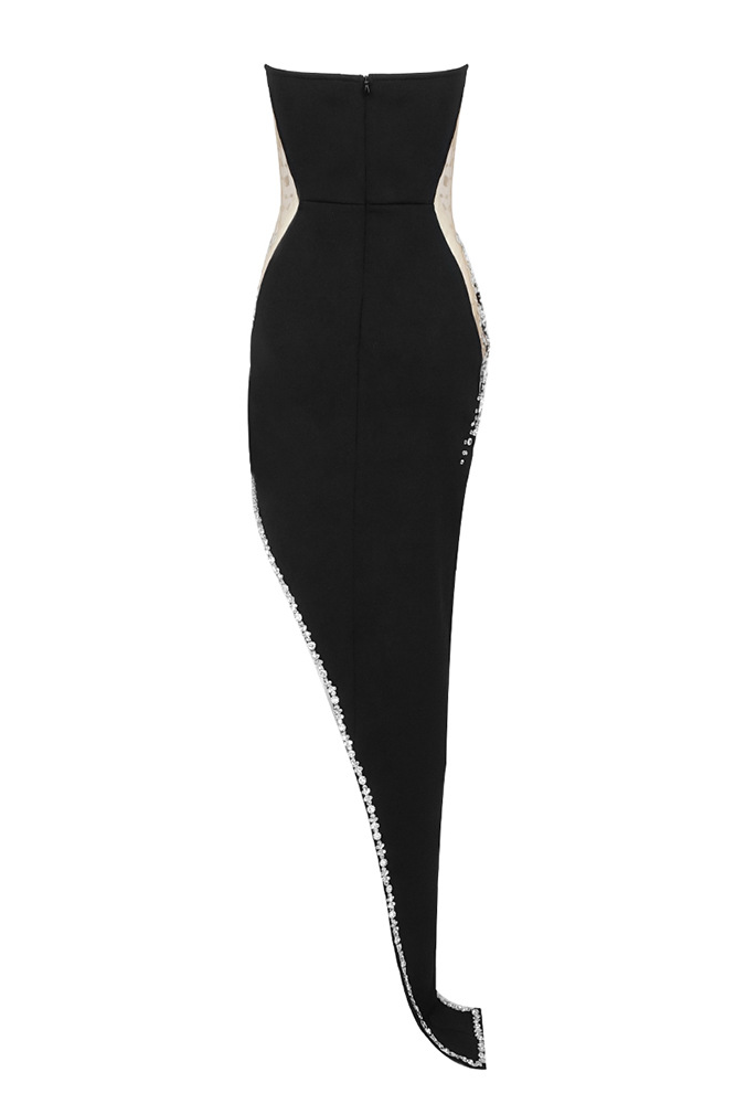 Blani Strapless Embellished Bandage Dress