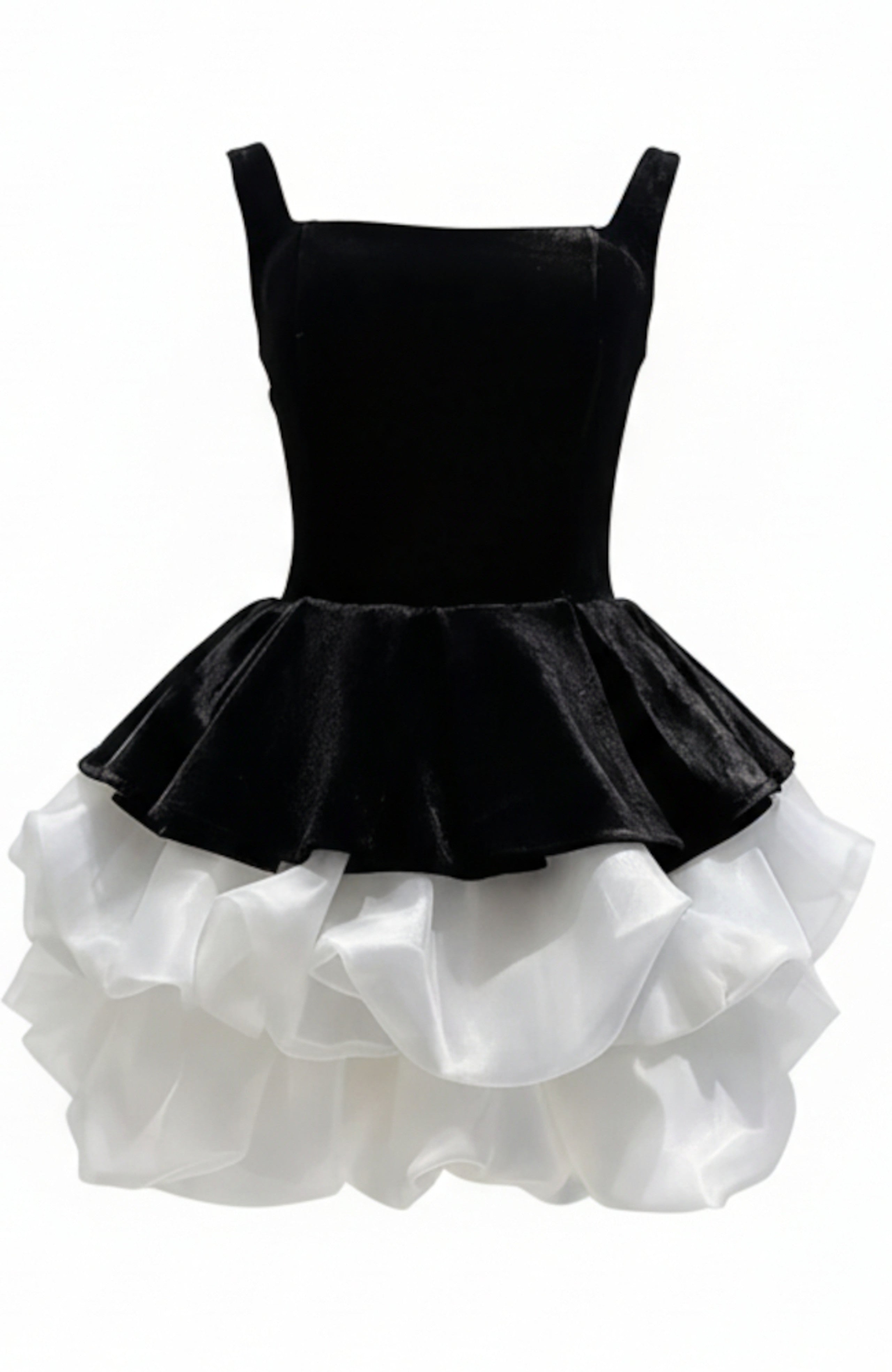 Ulyria Puff Corset Velvet Mini Dress