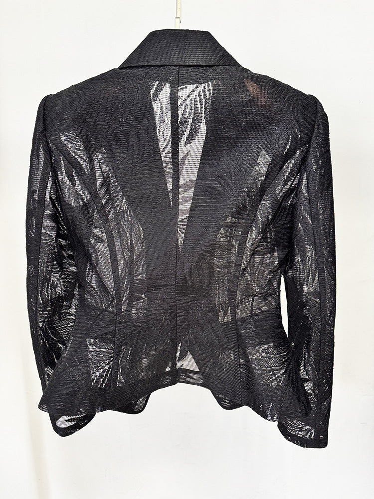 Leldrin Long Sleeve Lace Blazer