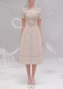 Ulysse Floral Embroidered Openwork Midi Dress