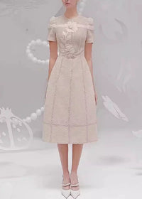 Ulysse Floral Embroidered Openwork Midi Dress