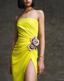 Aaron Embroidered Floral Maxi Dress