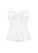 Linaeve Strapless Corset Maxi Two Piece Dress In White