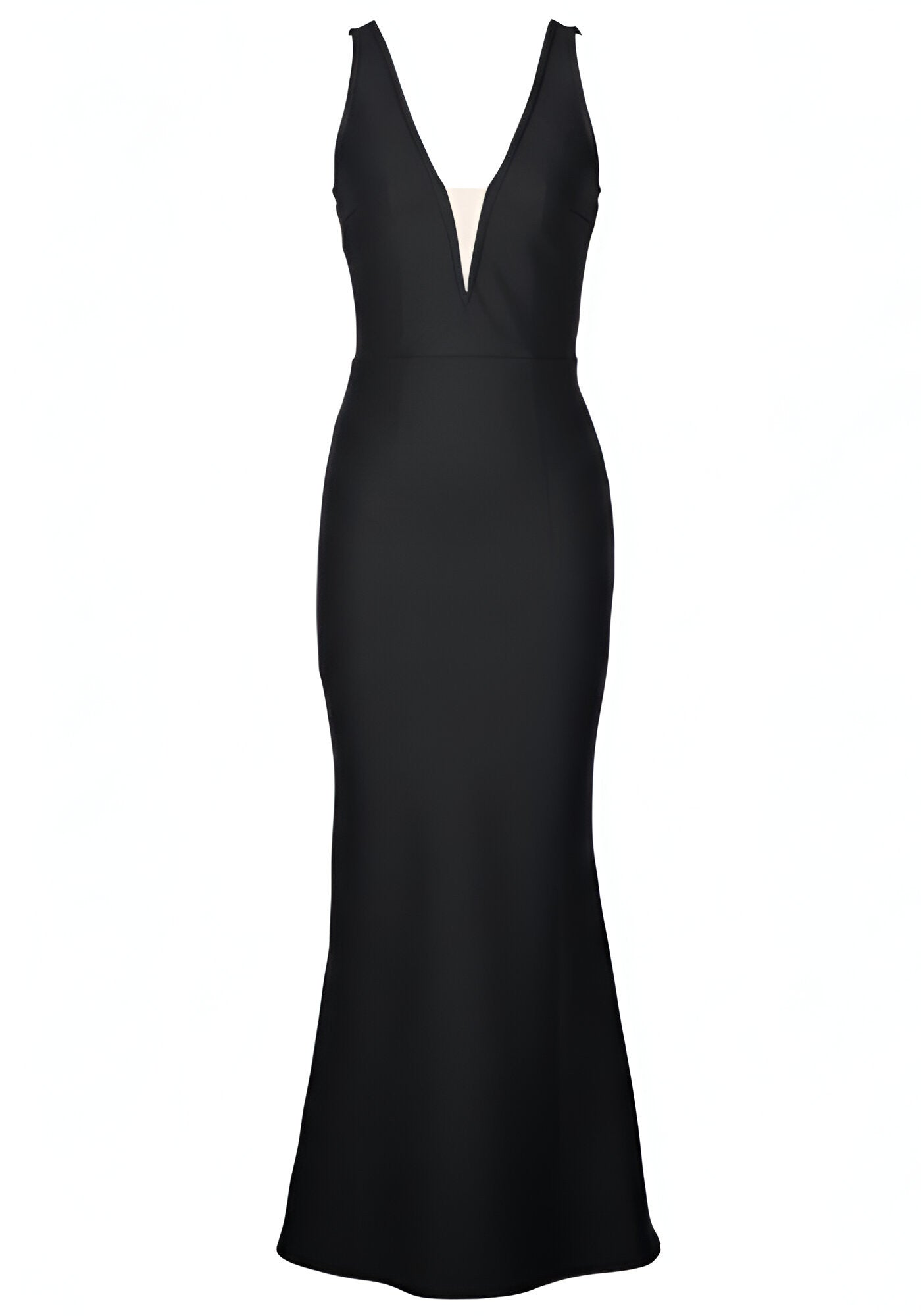 Helionar Tassel Back Detail Maxi Dress In Black