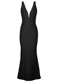 Helionar Tassel Back Detail Maxi Dress In Black