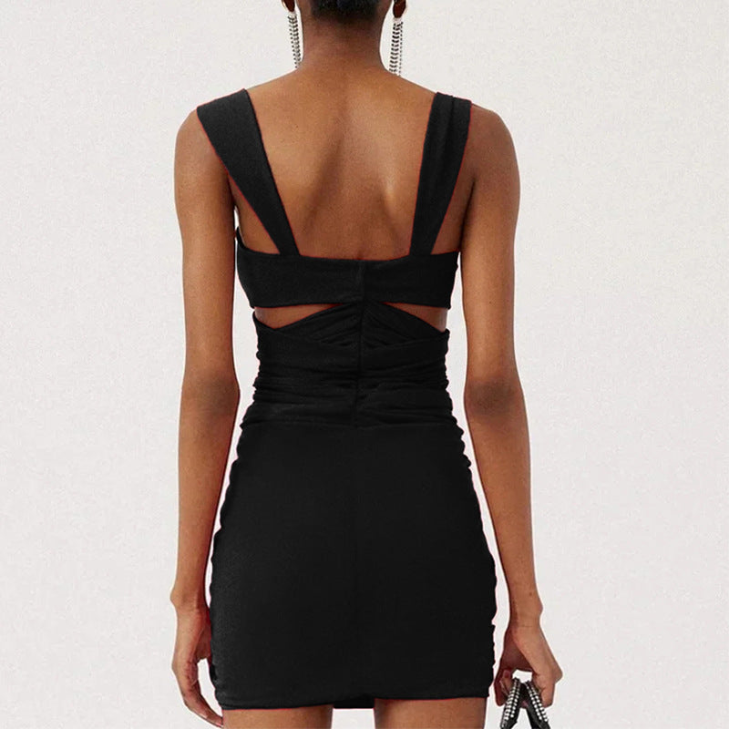 Aizen 3d Flower One Piece Swimsuit And Skirt In Black