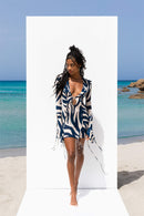 Kavaca Long Sleeve Ruffle Mini Dress