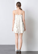 Manon Crystal-Embellished Floral Mini Dress