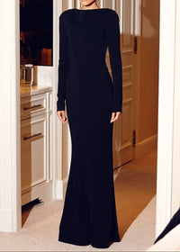 Akiye Cutout Backless Maxi Dress In Black