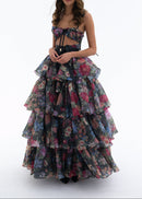 Pardes Floral Printed Skirt Set