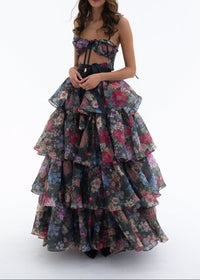 Pardes Floral Printed Skirt Set