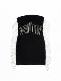 Terlyn Tassel Bandage Mini Dress