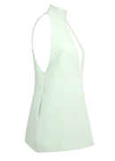 Faelyra Halter Cut Out Detail A Line Mini Dress In Mint Green