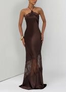 Glikieria Lace-Panel Maxi Dress