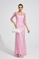 Alderyn Pink Diamond Maxi Dress
