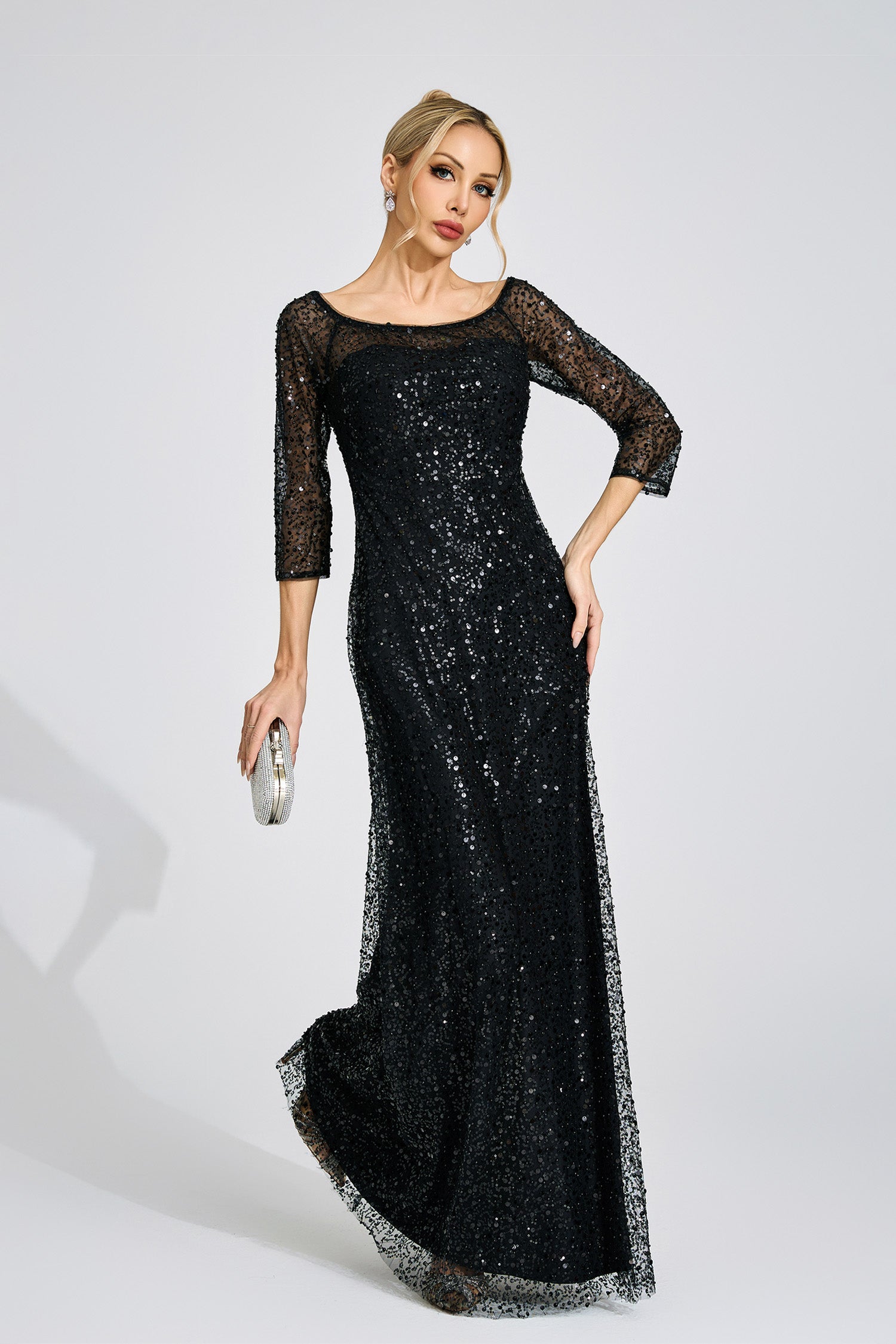 Alderyn Black Diamond Maxi Dress