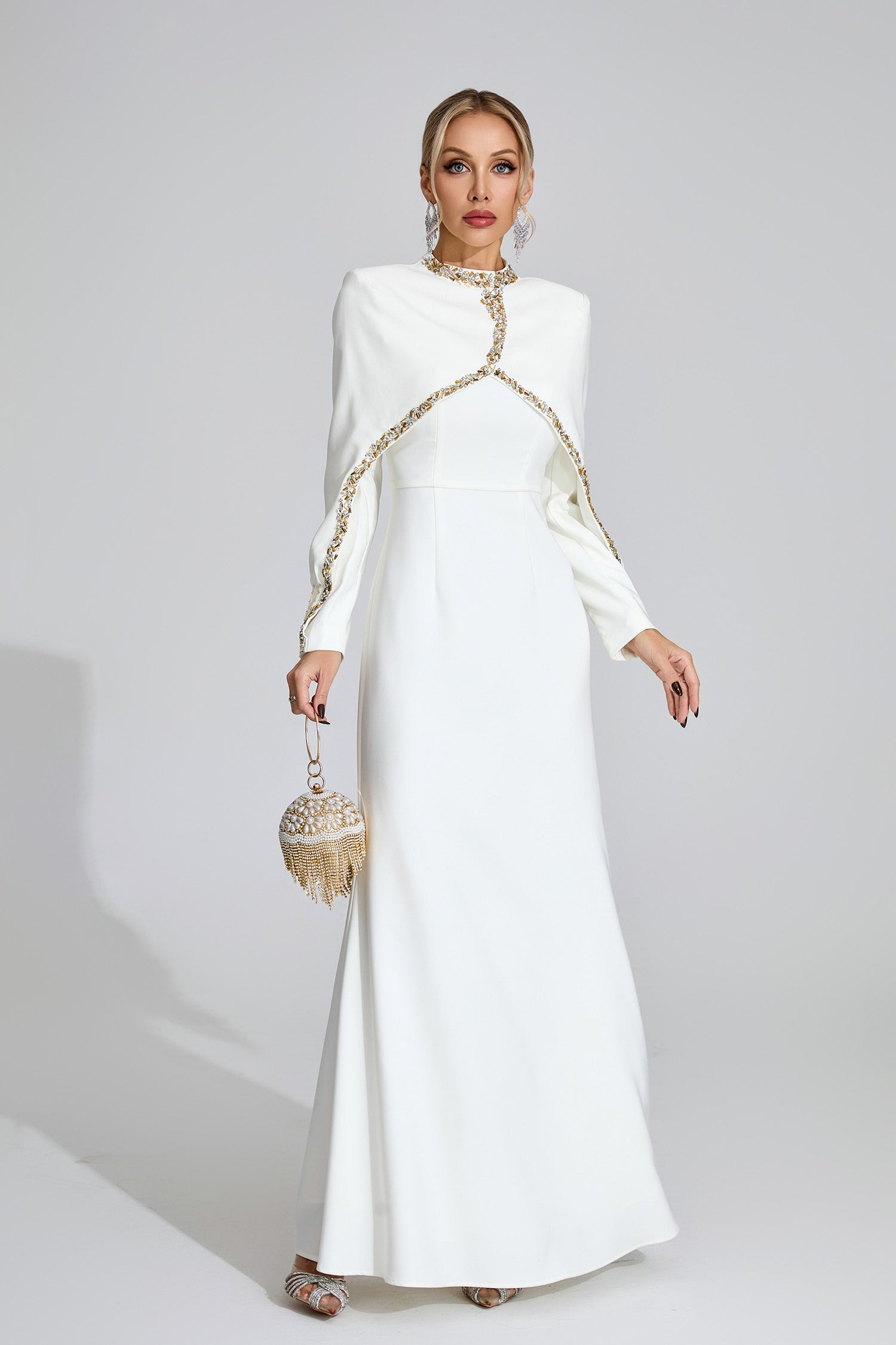 Gelistra Chain Maxi Dress In White