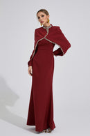 Gelistra Red Chain Maxi Dress