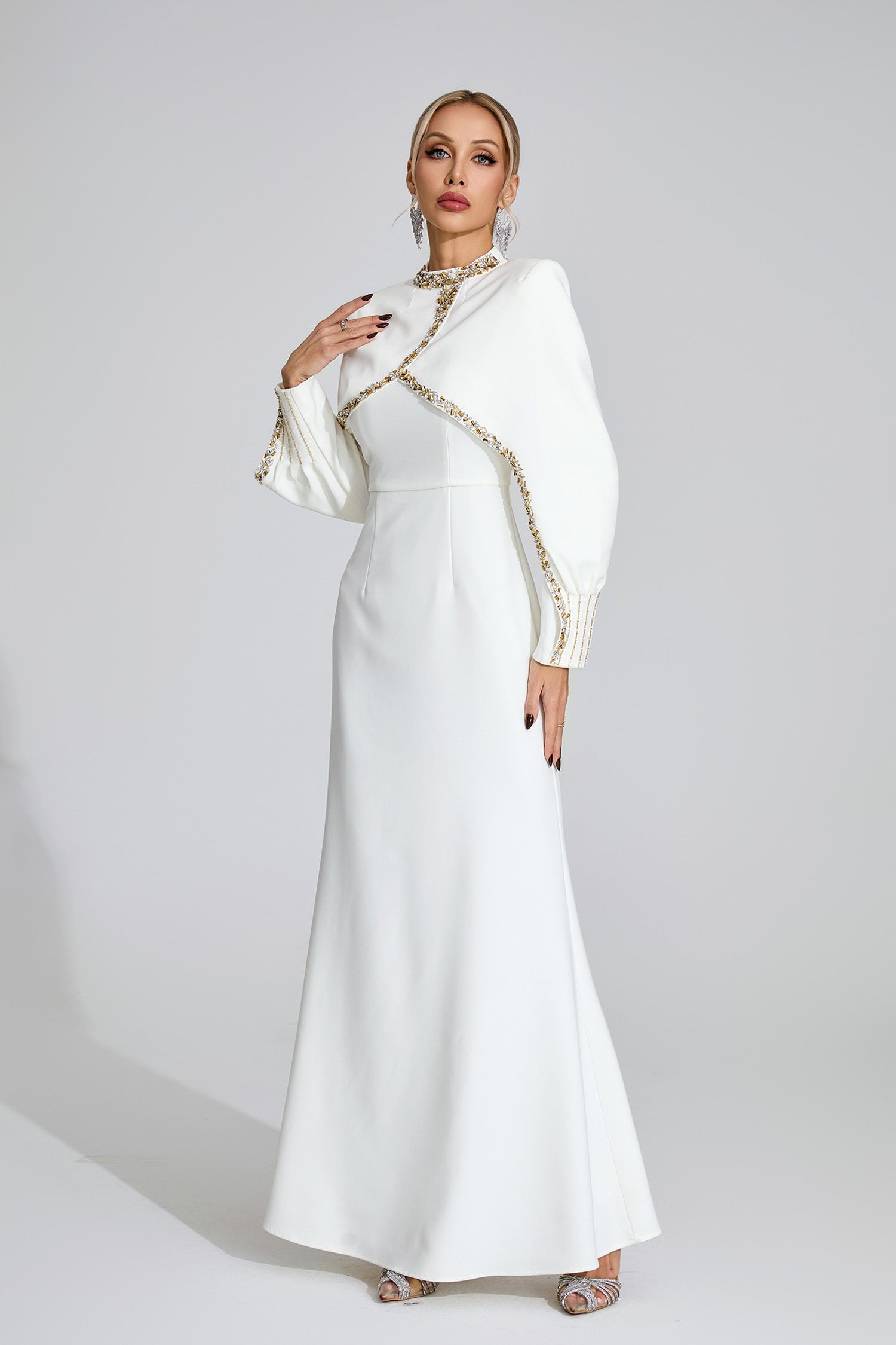 Gelistra Chain Maxi Dress In White