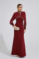 Gelistra Red Chain Maxi Dress