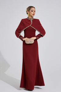 Gelistra Red Chain Maxi Dress