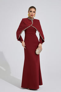 Gelistra Red Chain Maxi Dress