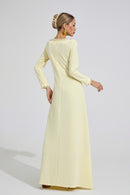 Quorvane Yellow Relaxed Maxi Dress